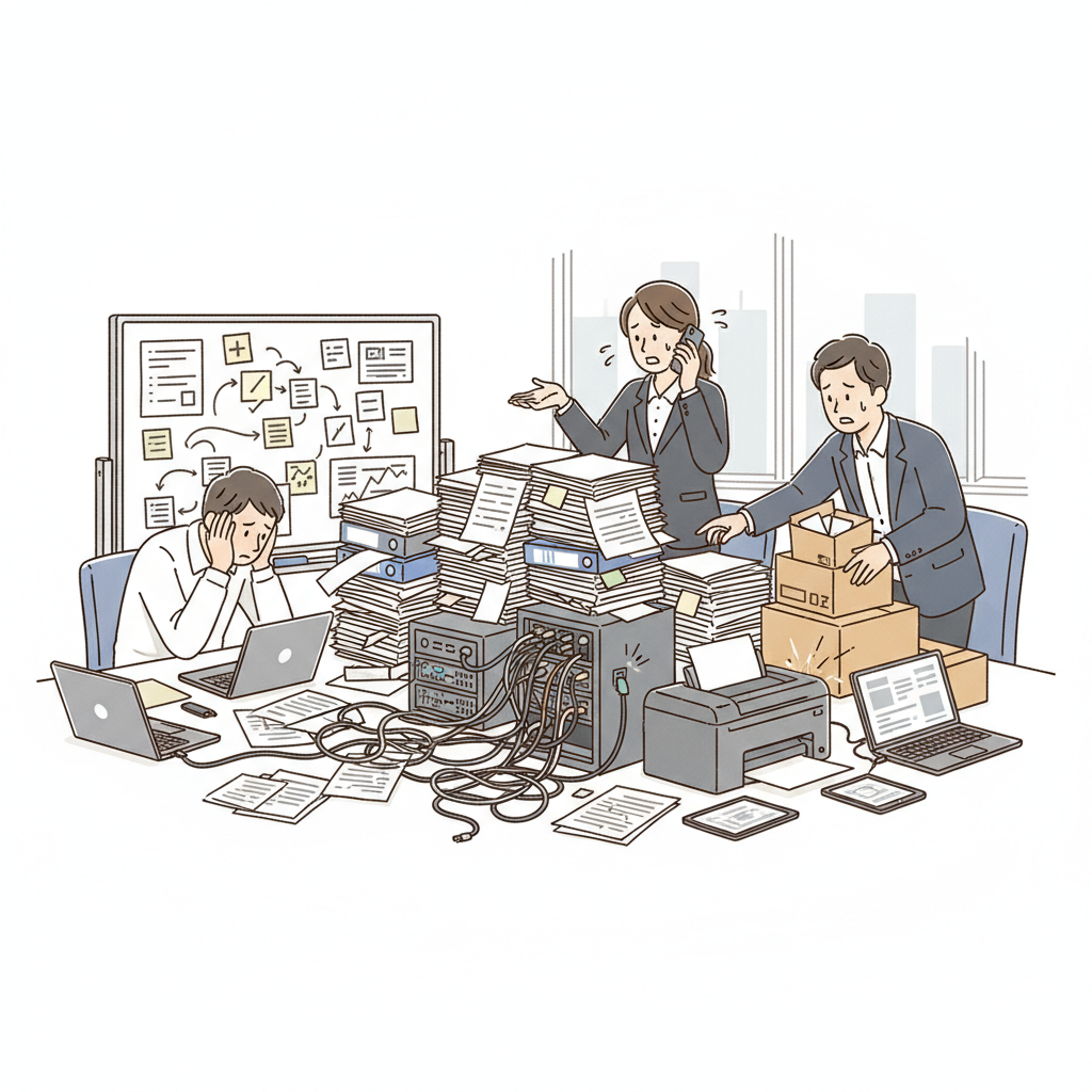 課題シーンのイラスト