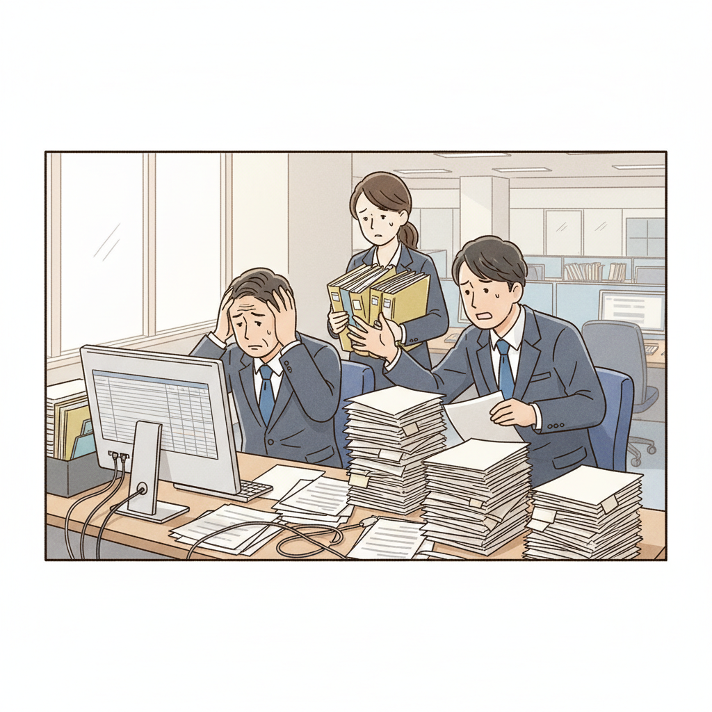 課題シーンのイラスト
