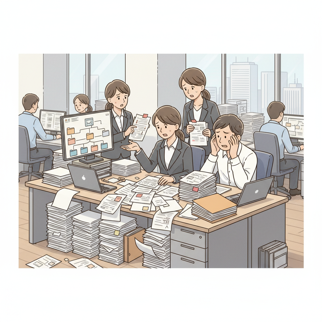 課題シーンのイラスト