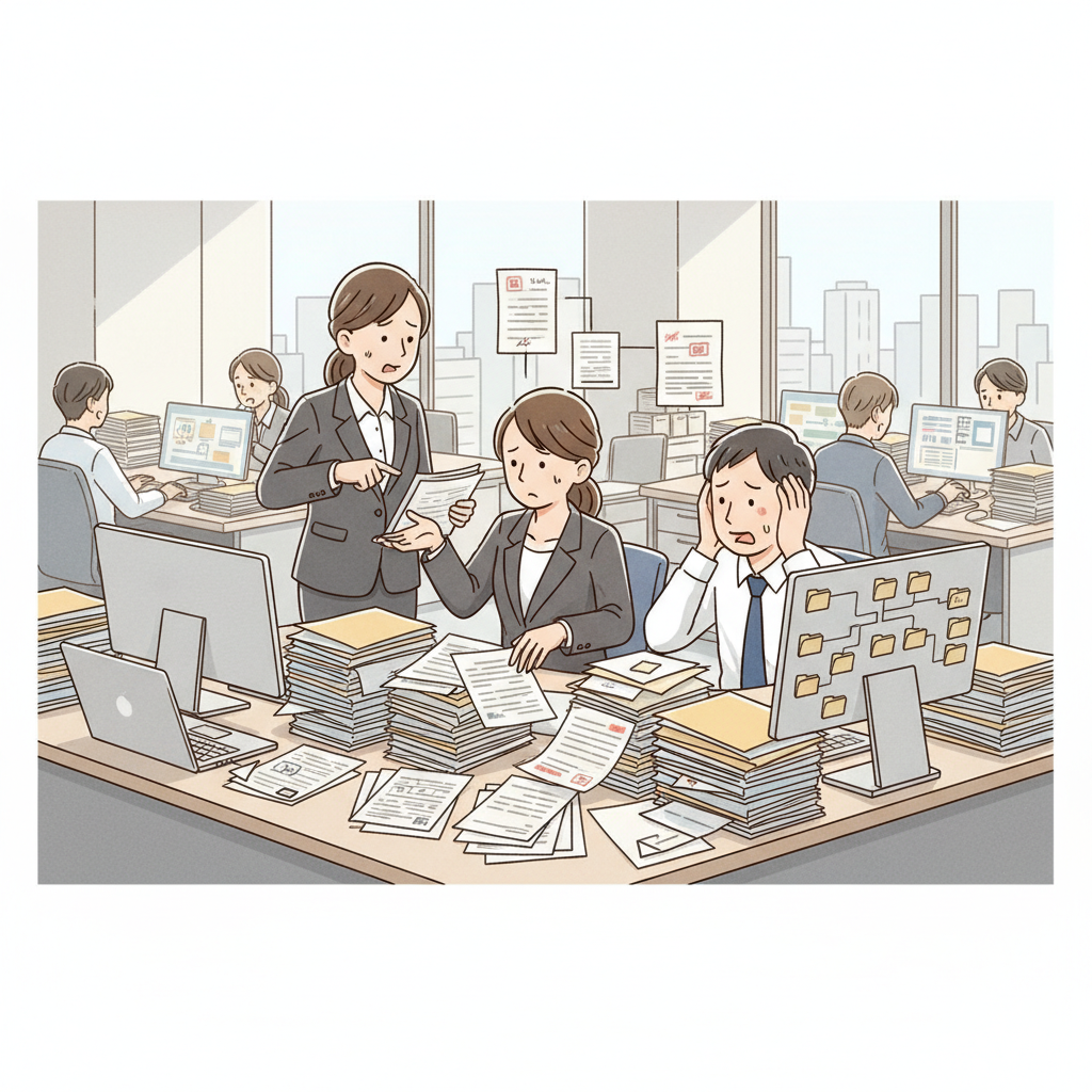 課題シーンのイラスト