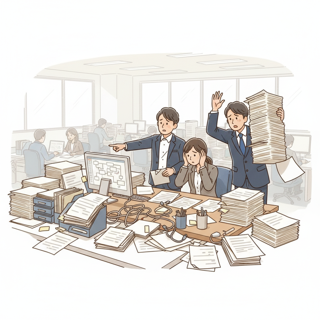 課題シーンのイラスト