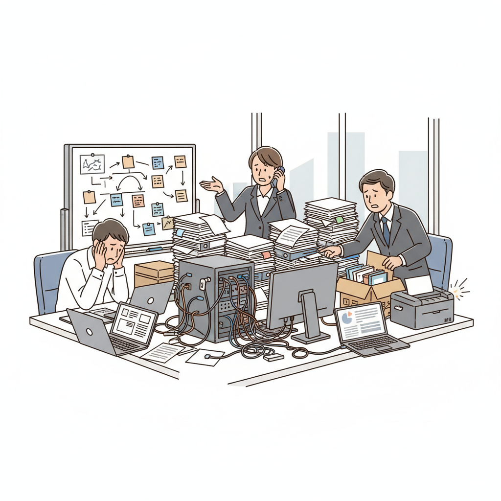 課題シーンのイラスト