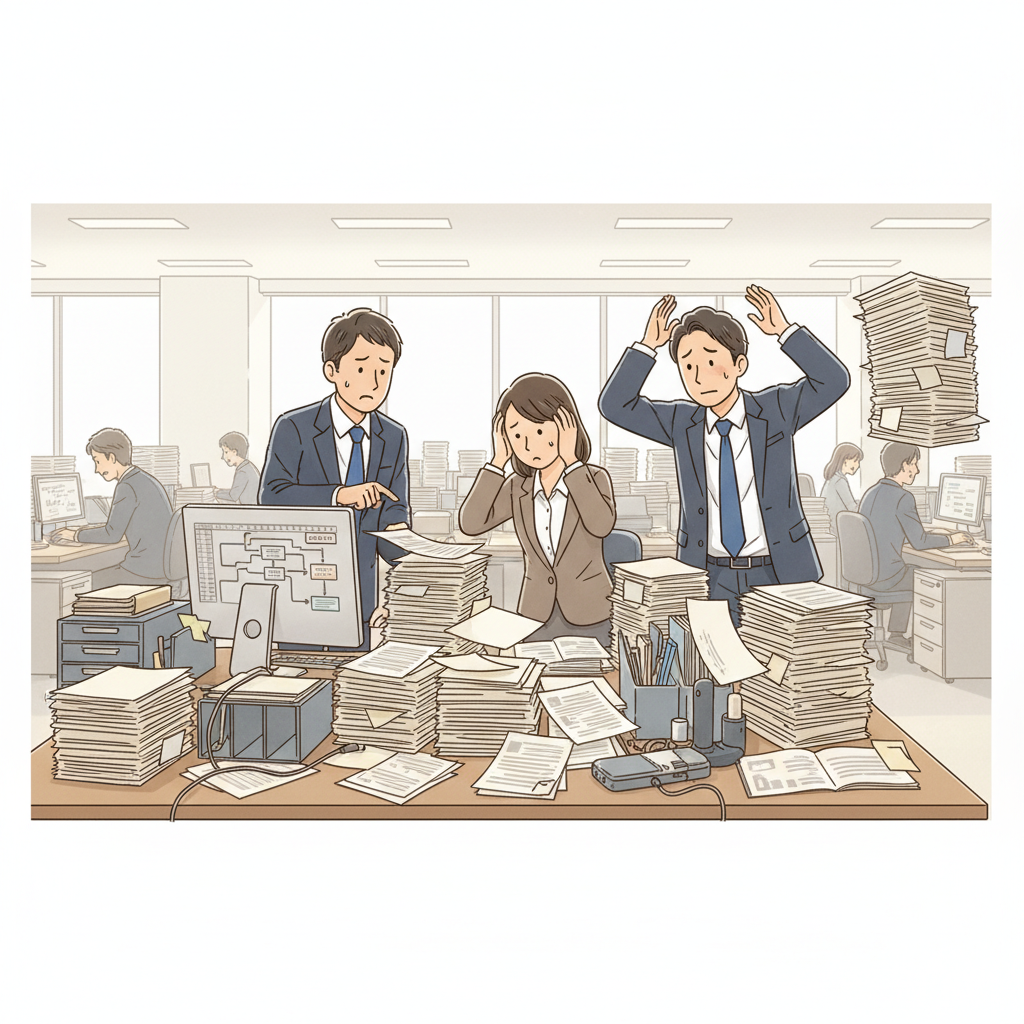 課題シーンのイラスト