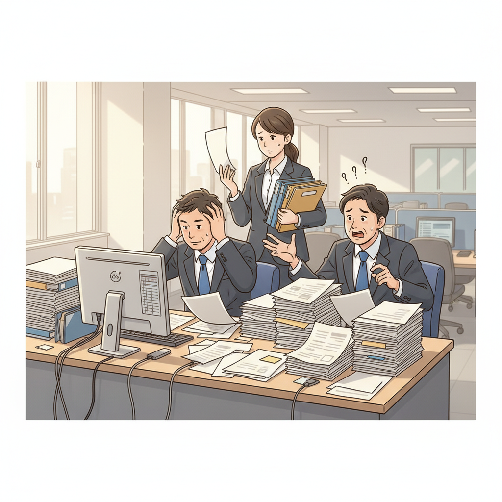 課題シーンのイラスト