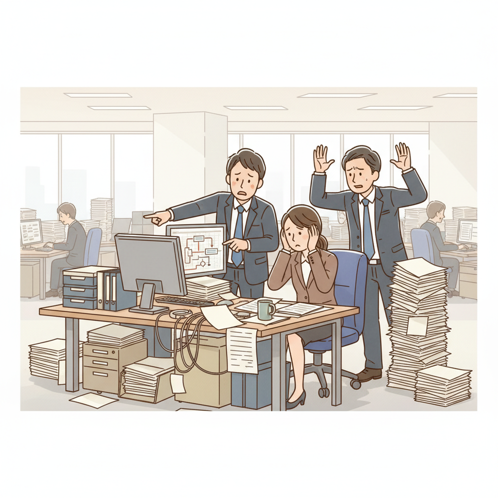 課題シーンのイラスト