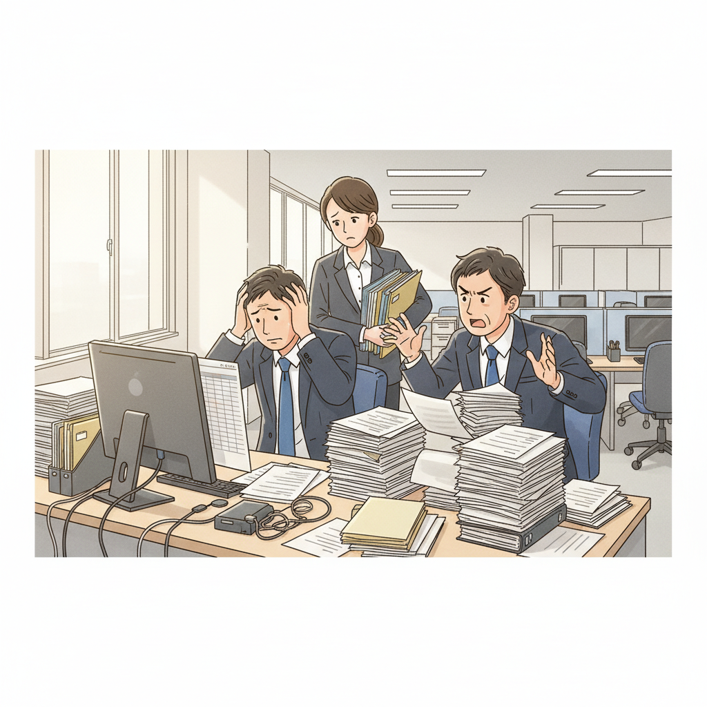 課題シーンのイラスト