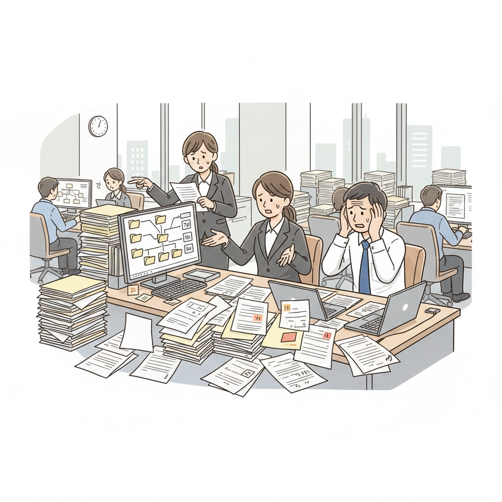 課題シーンのイラスト