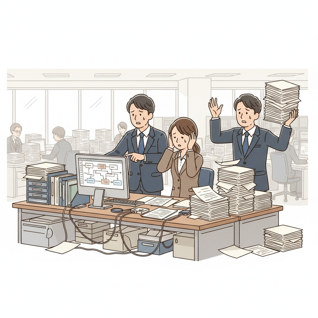 課題シーンのイラスト