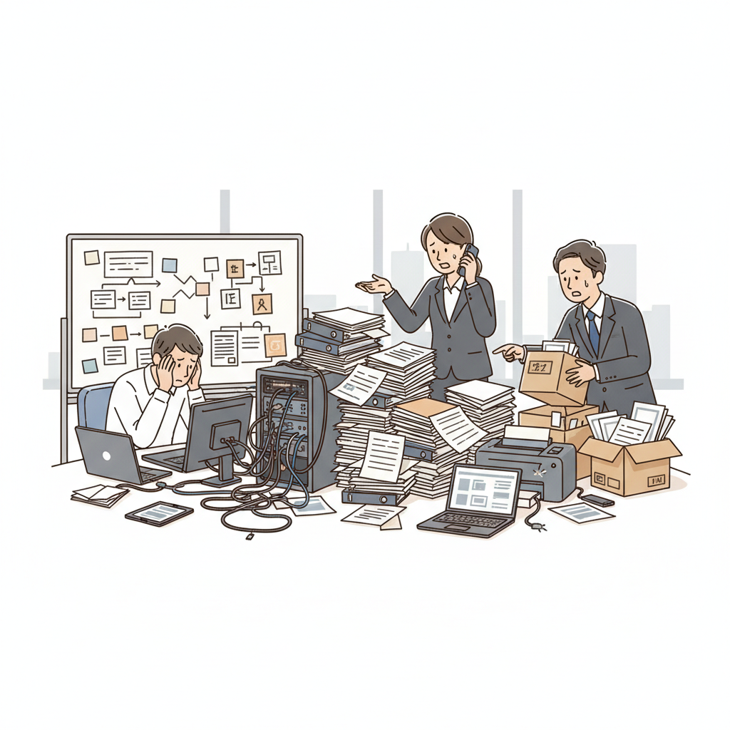 課題シーンのイラスト