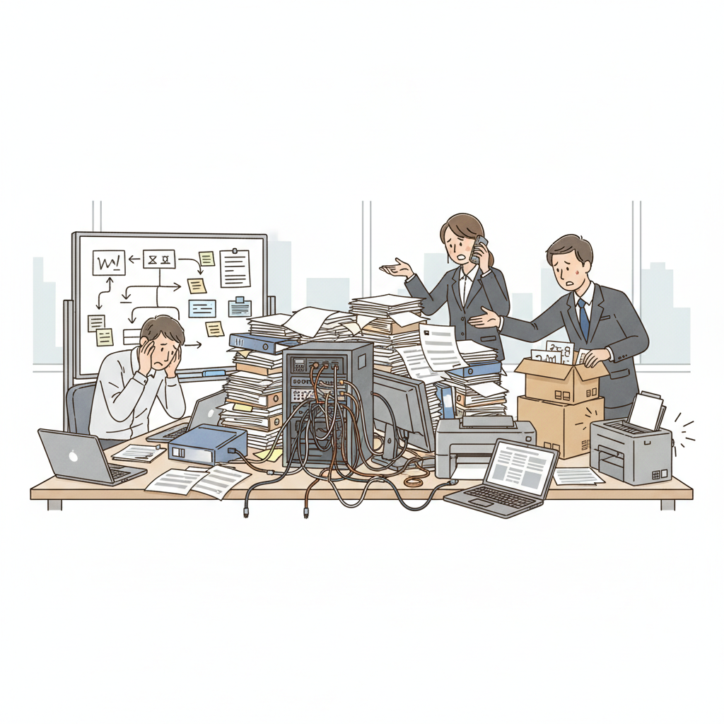 課題シーンのイラスト