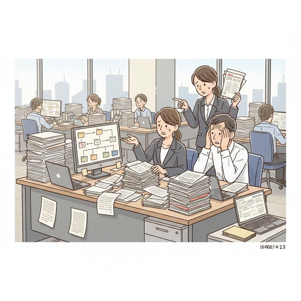 課題シーンのイラスト