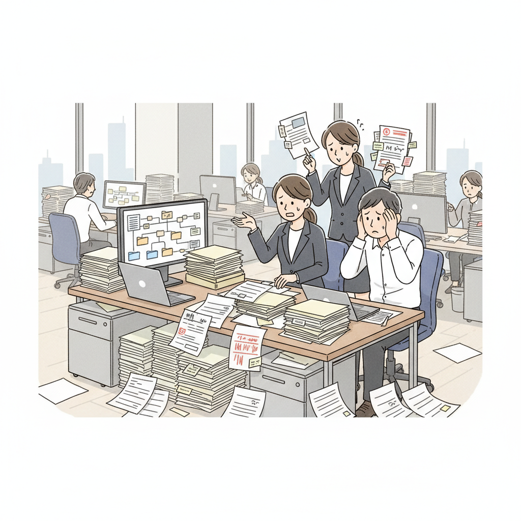 課題シーンのイラスト