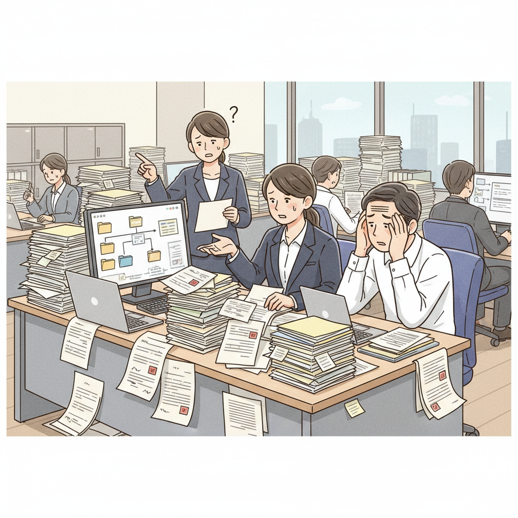 課題シーンのイラスト