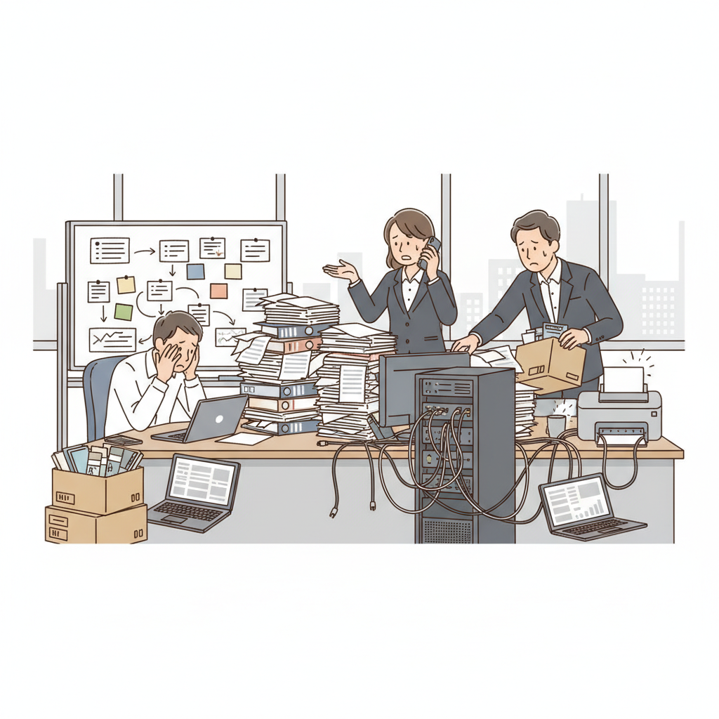 課題シーンのイラスト