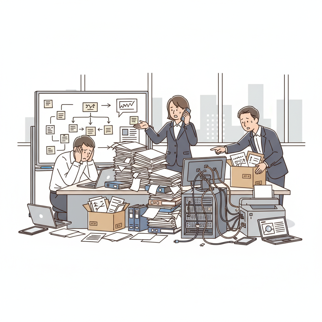 課題シーンのイラスト