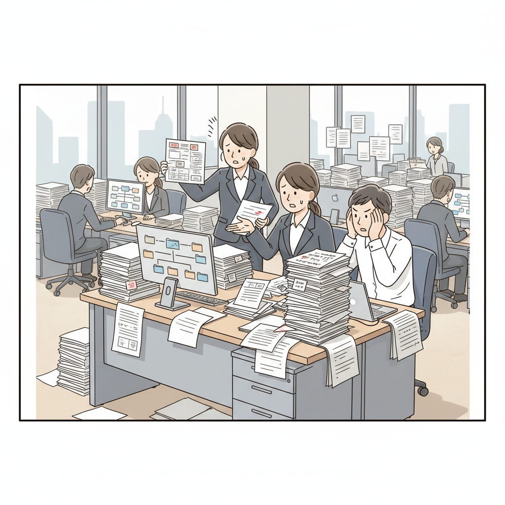 課題シーンのイラスト