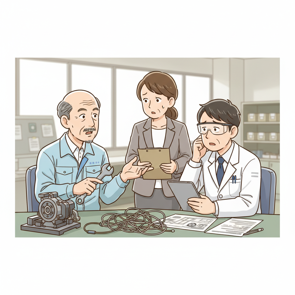 課題シーンのイラスト