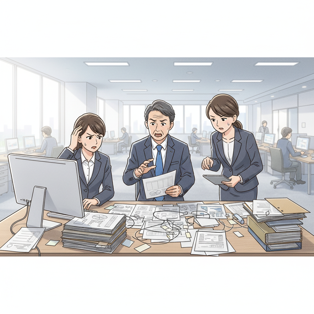 課題シーンのイラスト