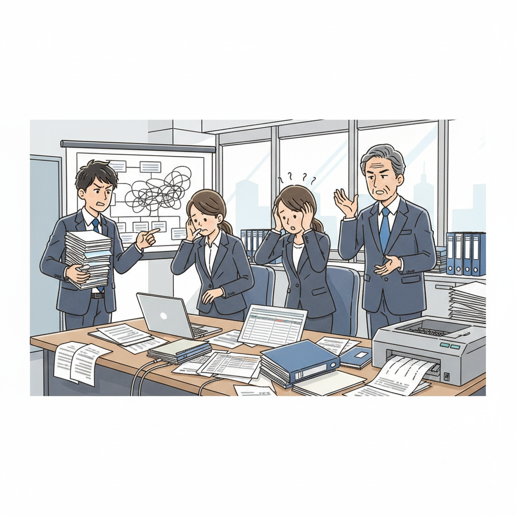 課題シーンのイラスト