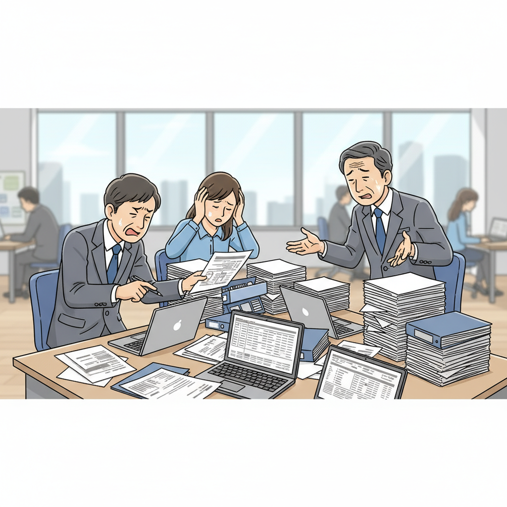 課題シーンのイラスト