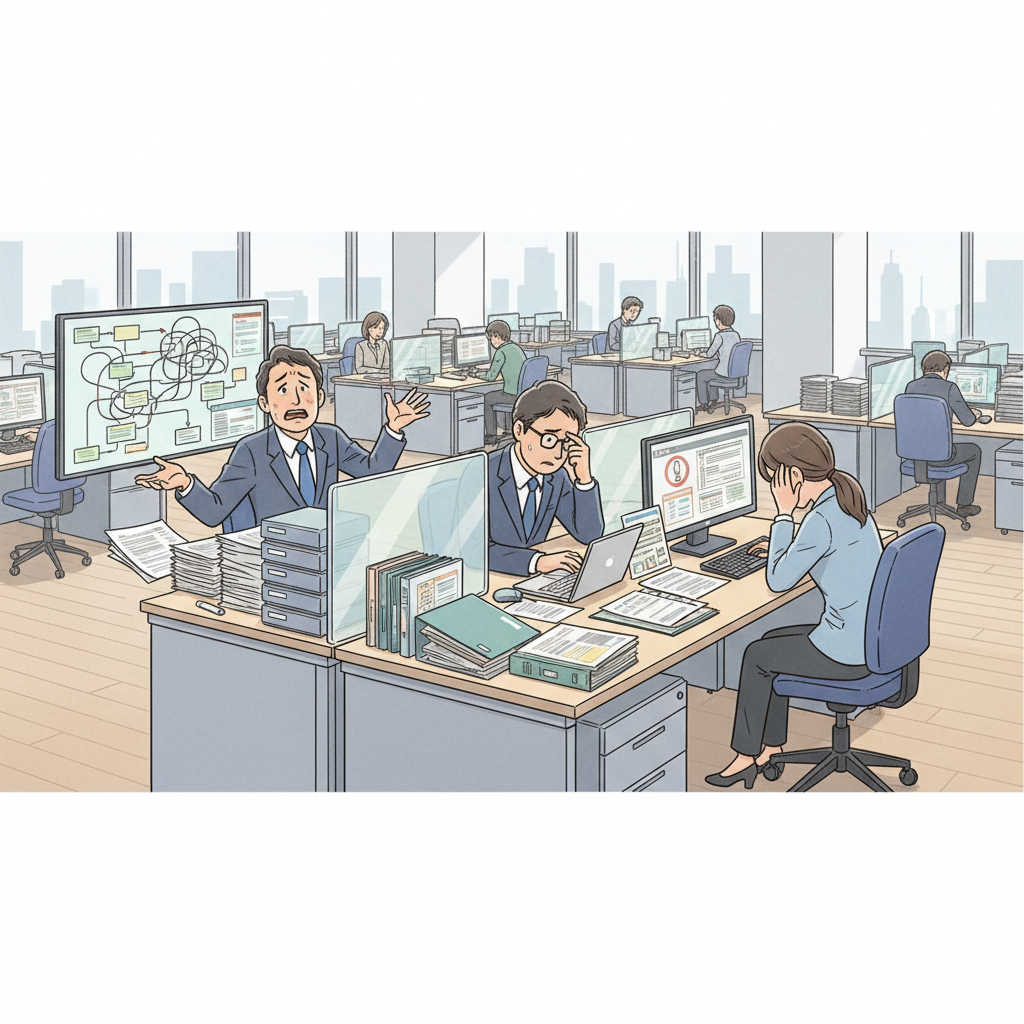 課題シーンのイラスト