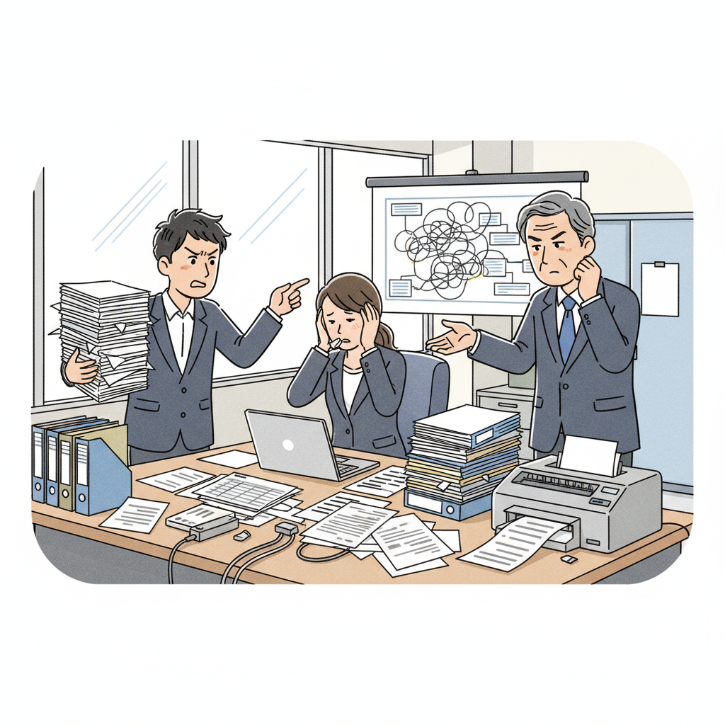 課題シーンのイラスト