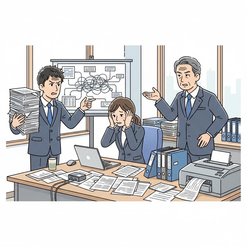 課題シーンのイラスト