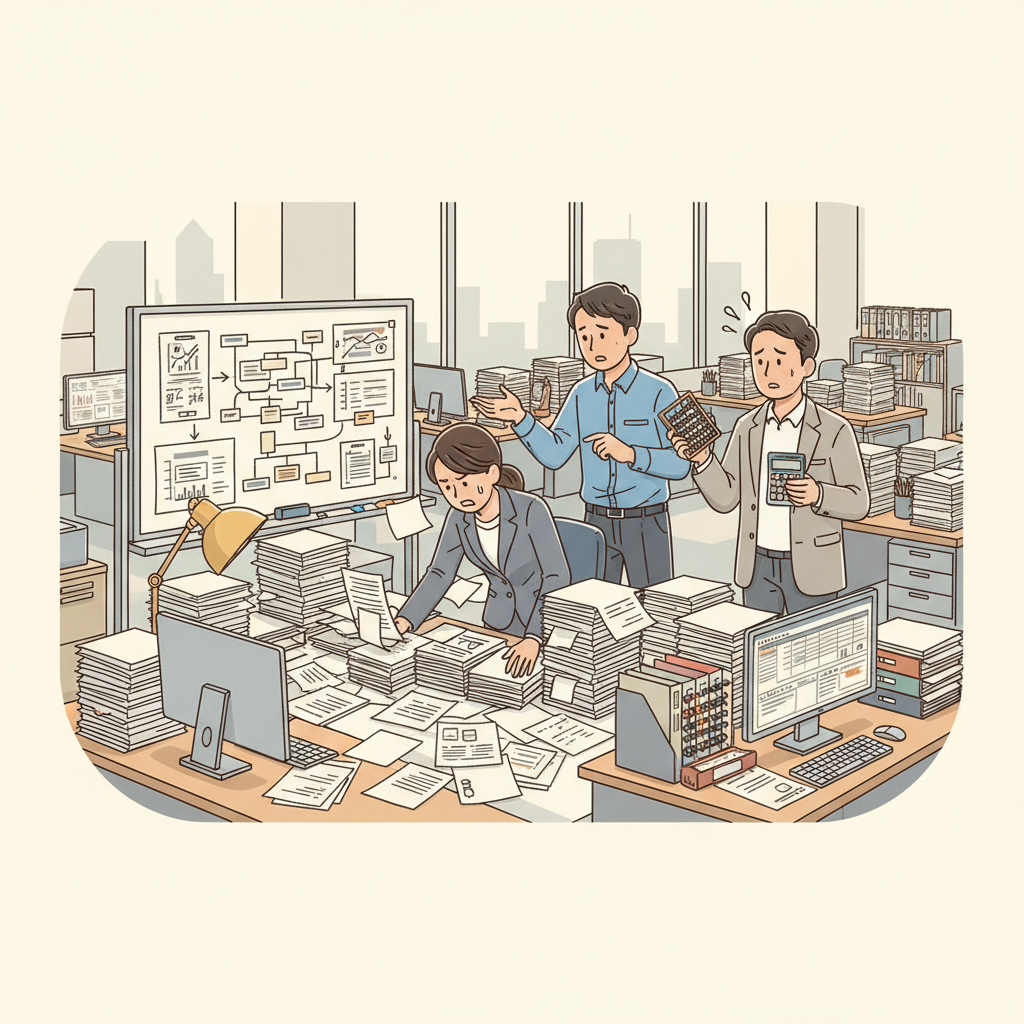 課題シーンのイラスト