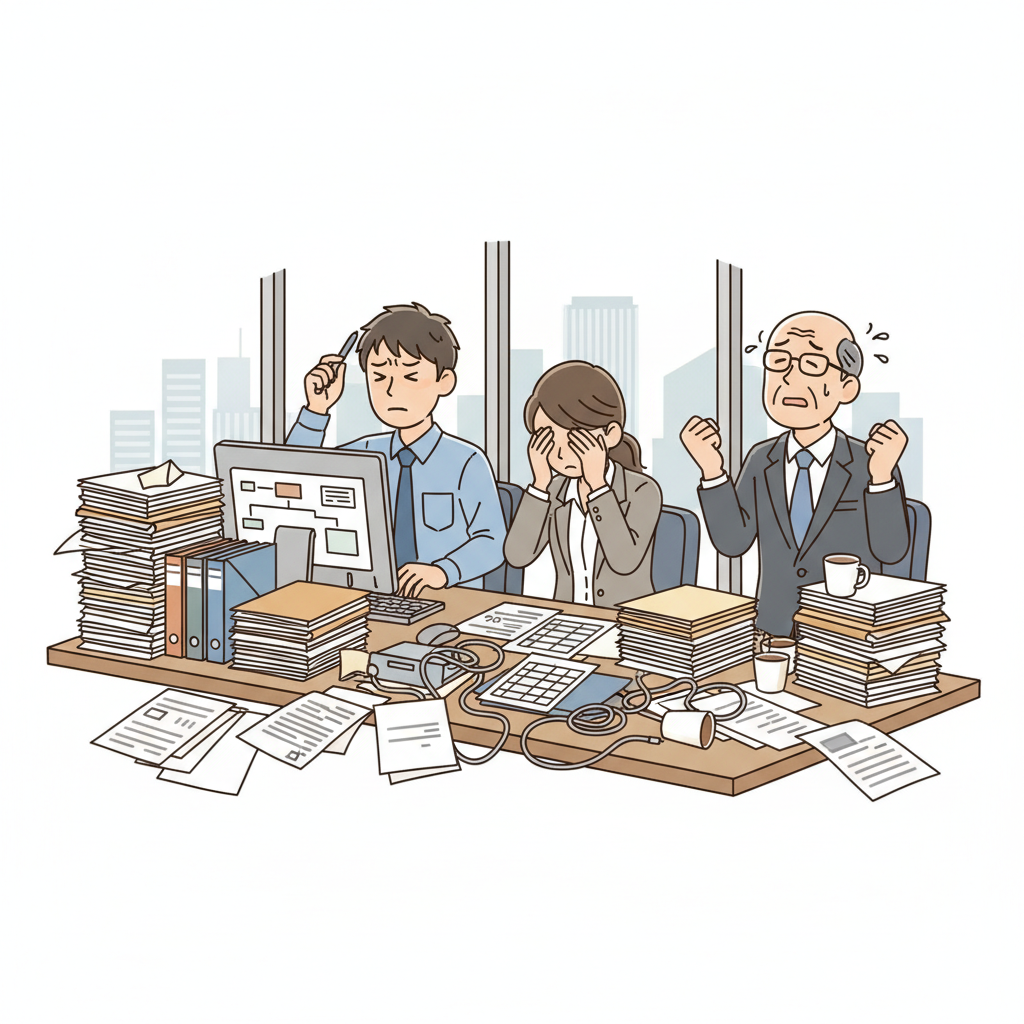 課題シーンのイラスト