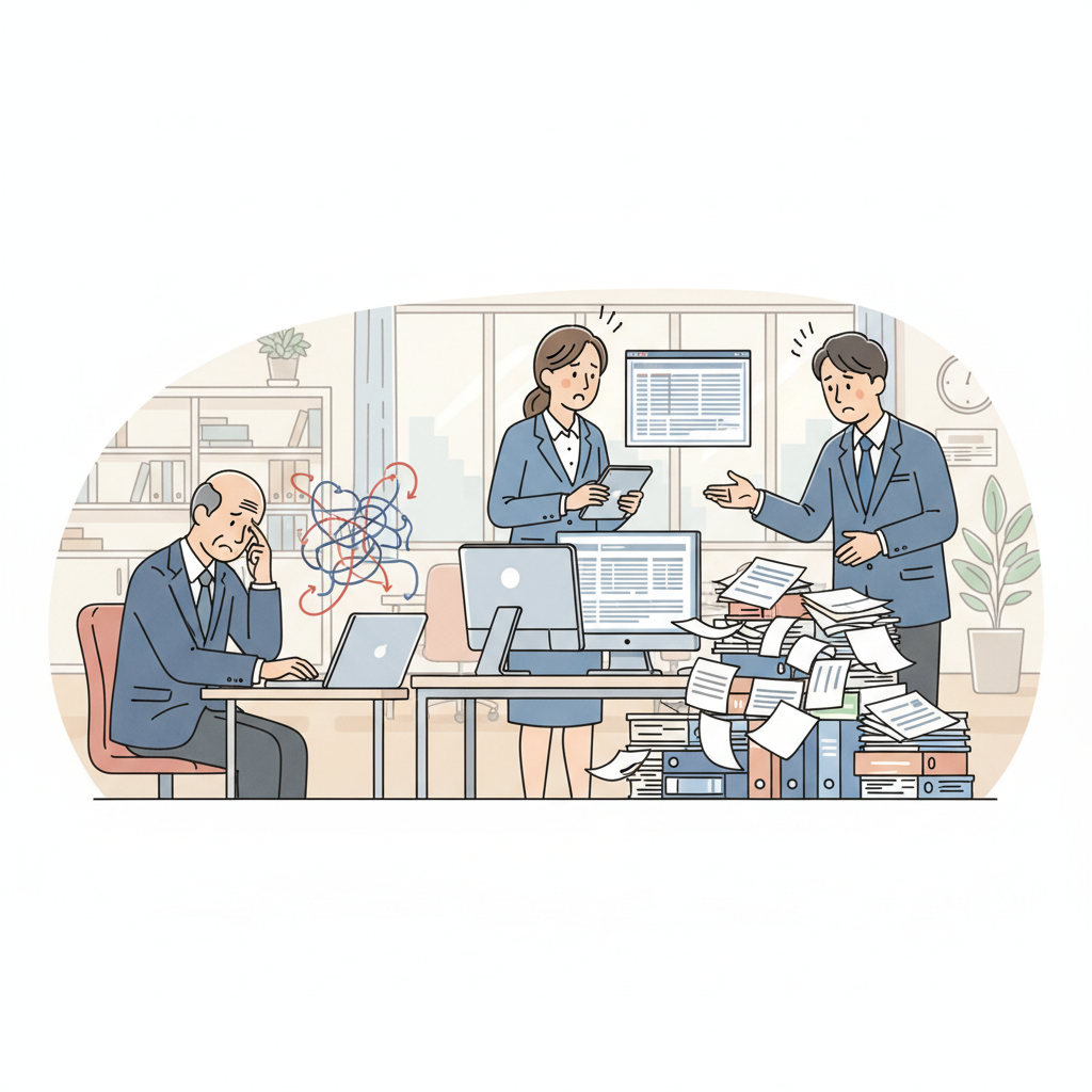 課題シーンのイラスト