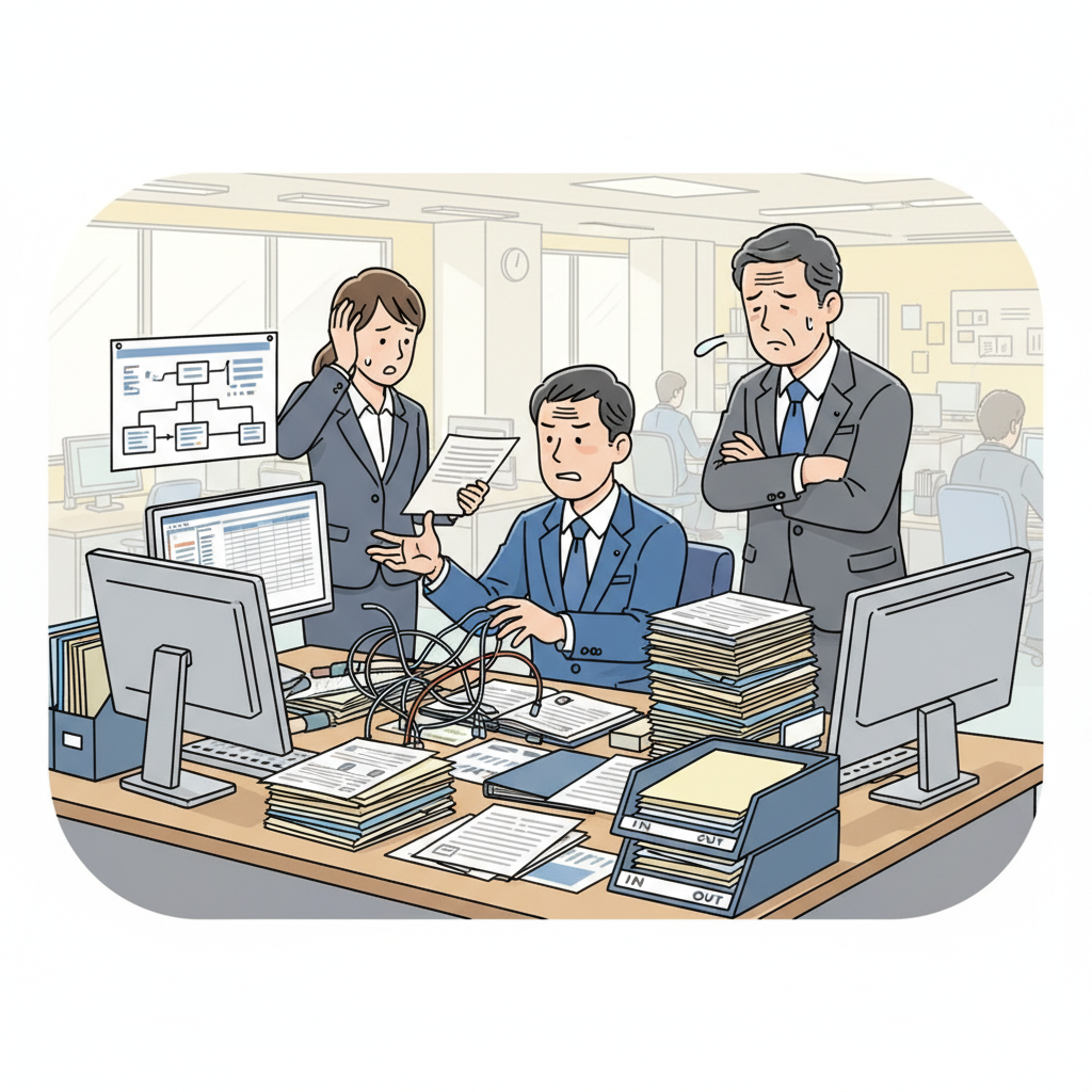 課題シーンのイラスト