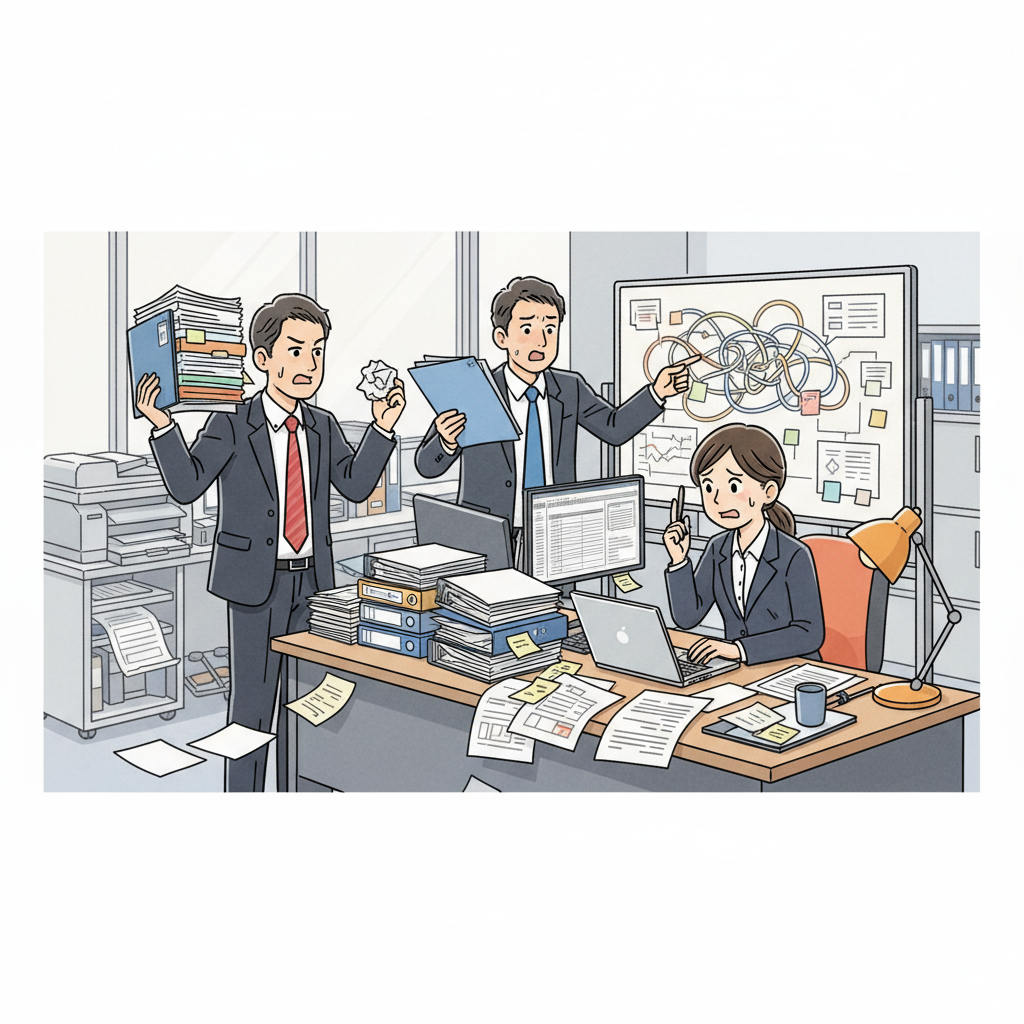 課題シーンのイラスト