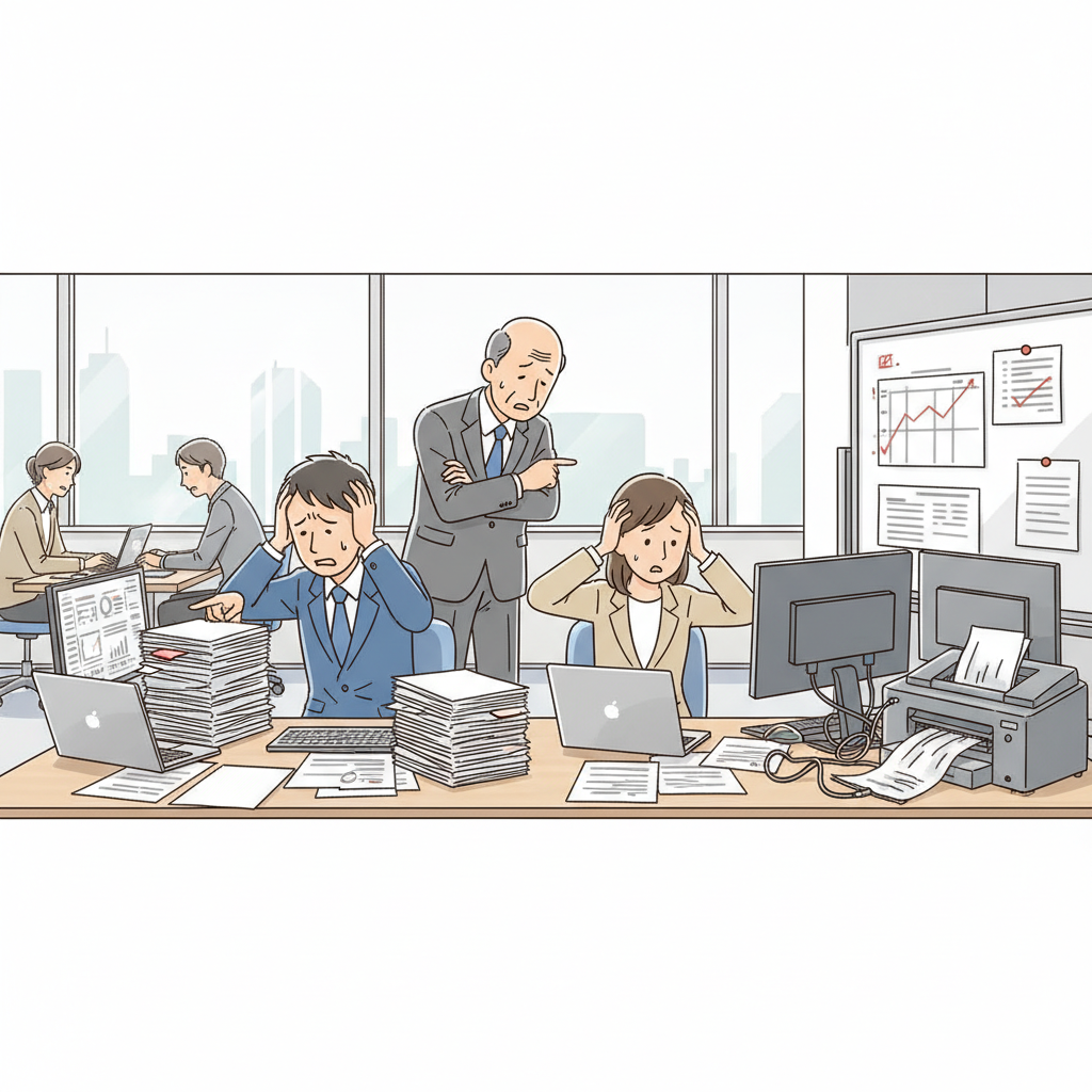 課題シーンのイラスト