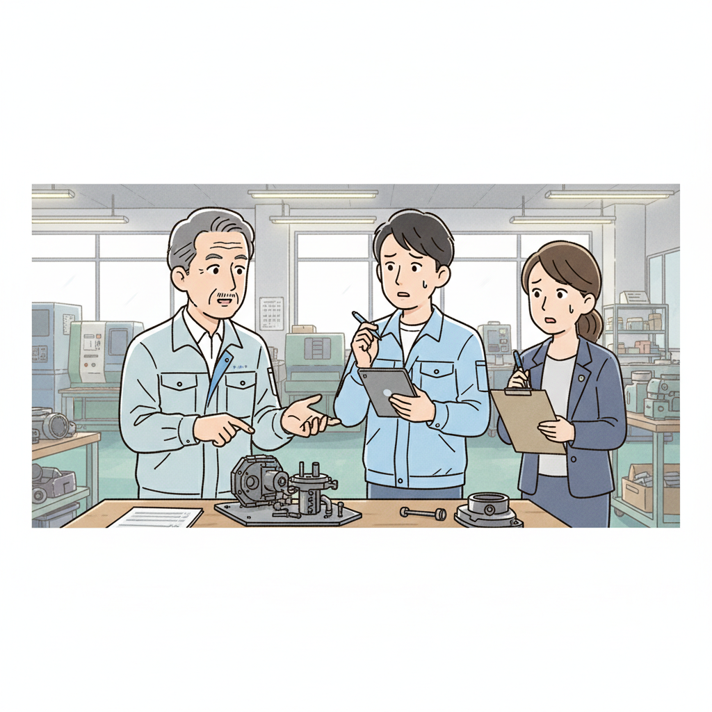 課題シーンのイラスト