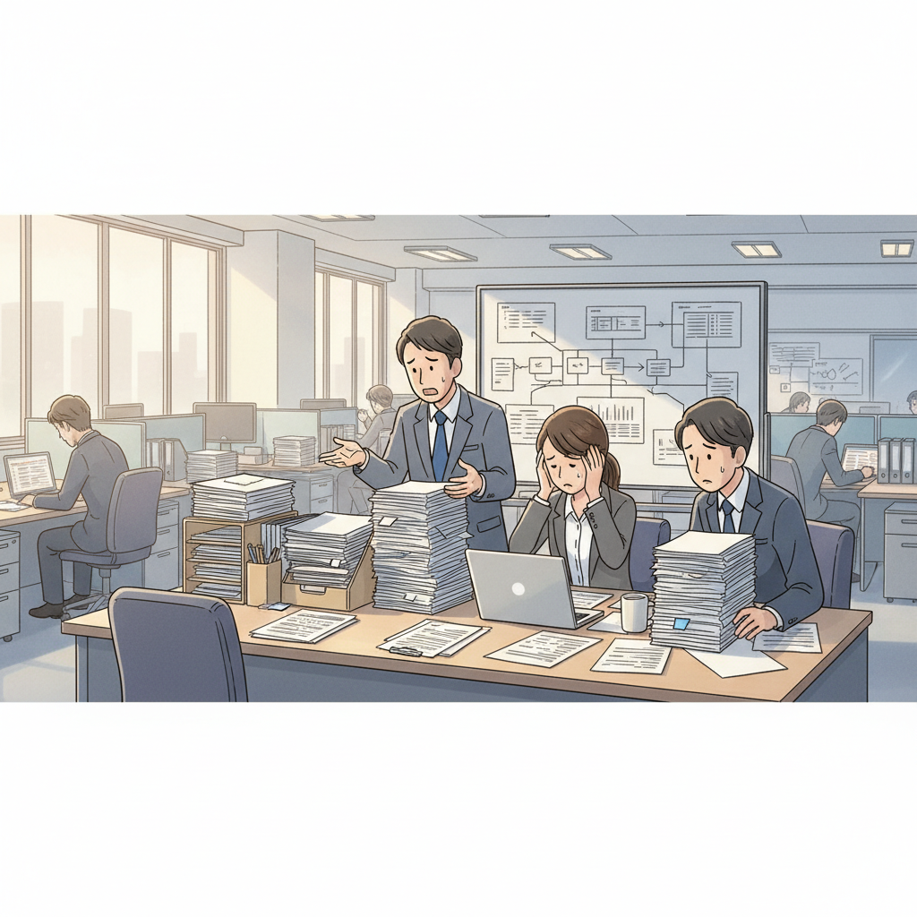 課題シーンのイラスト