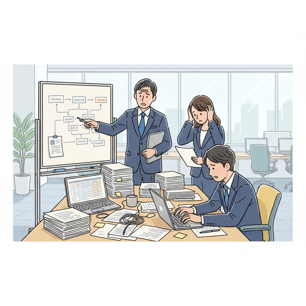 課題シーンのイラスト