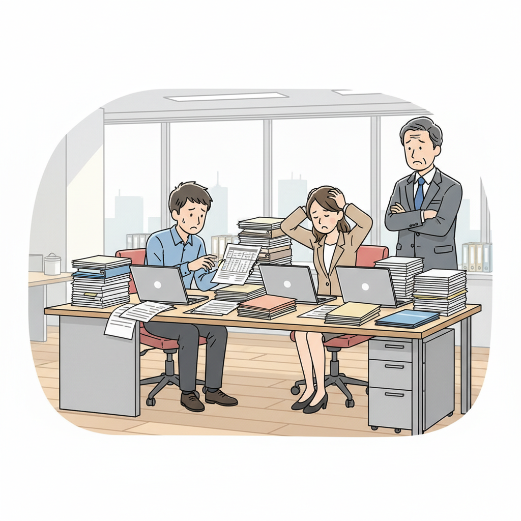 課題シーンのイラスト