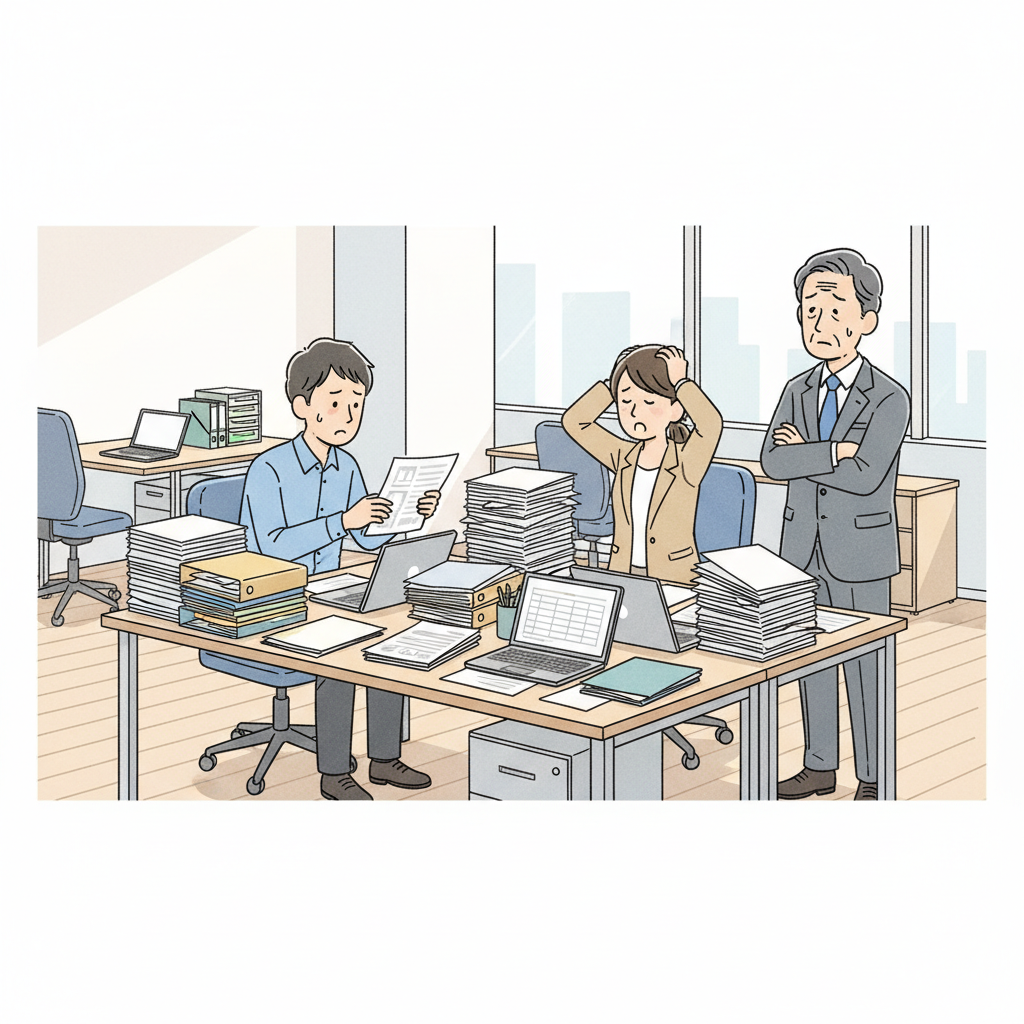 課題シーンのイラスト