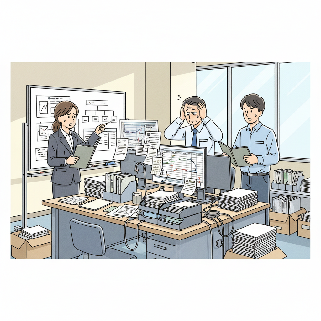 課題シーンのイラスト