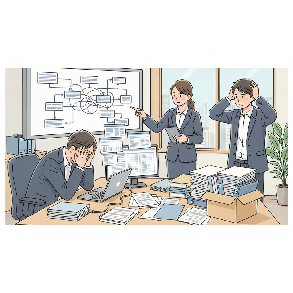 課題シーンのイラスト