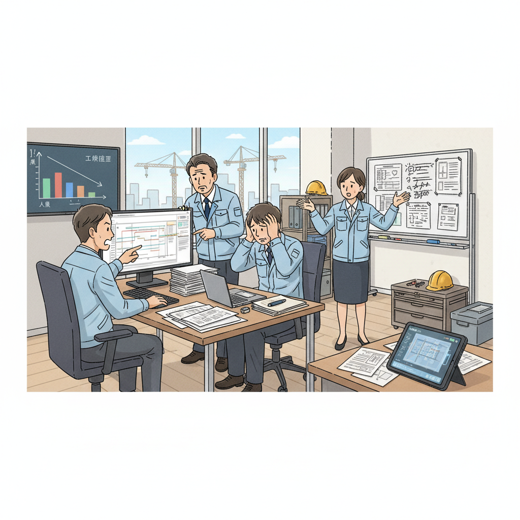 課題シーンのイラスト