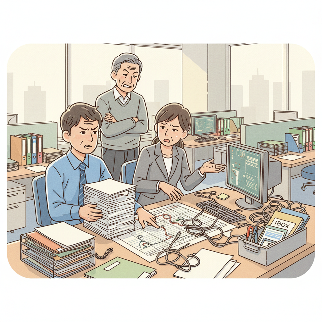 課題シーンのイラスト