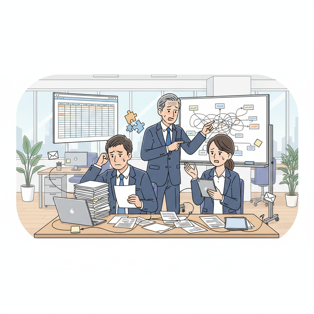 課題シーンのイラスト