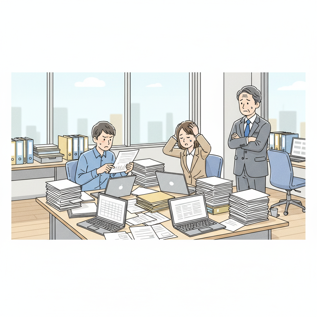 課題シーンのイラスト