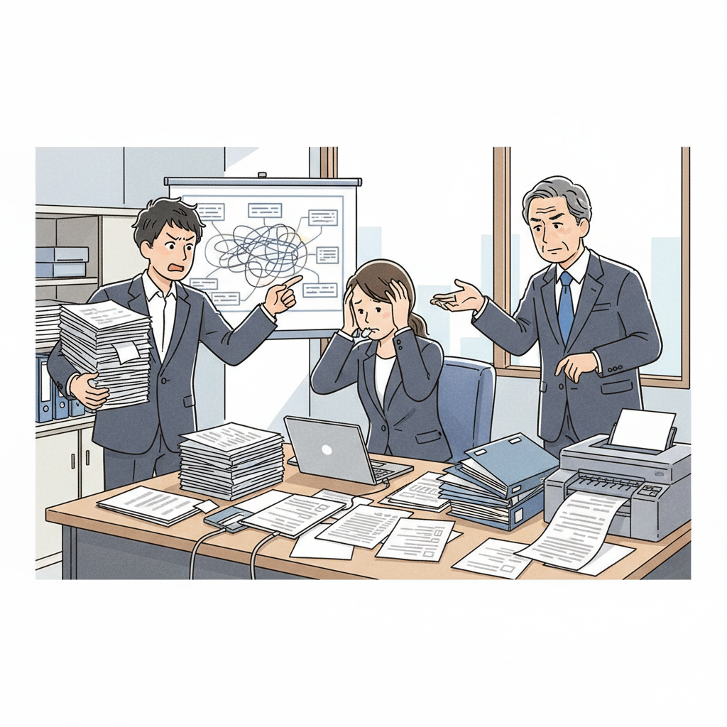 課題シーンのイラスト