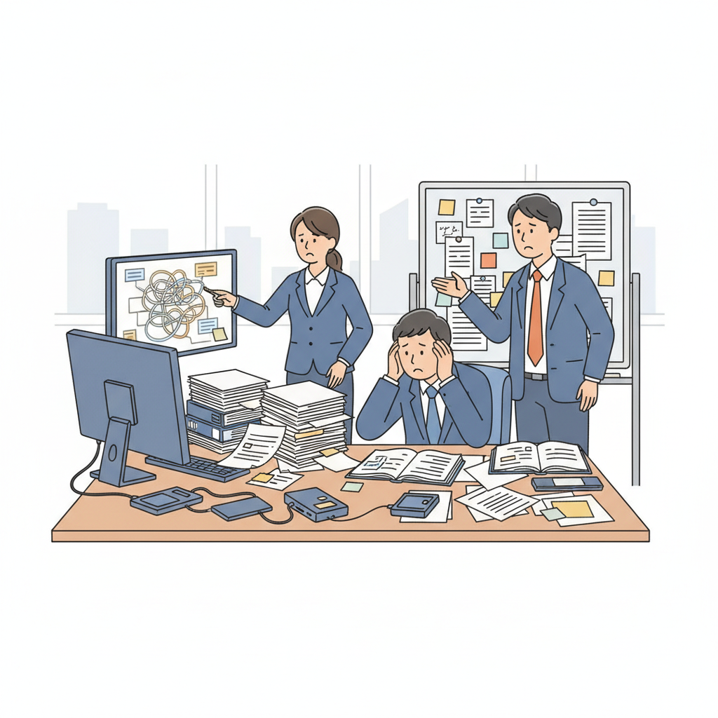 課題シーンのイラスト