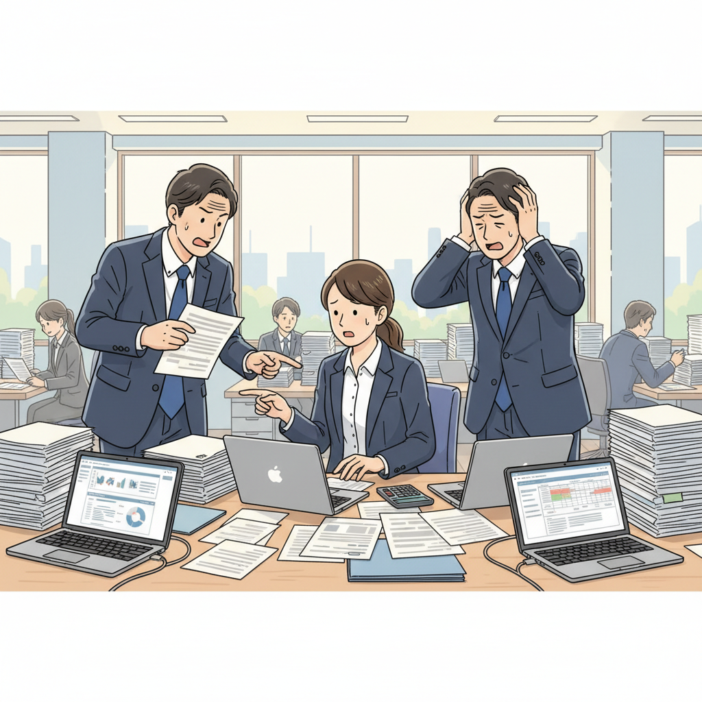 課題シーンのイラスト