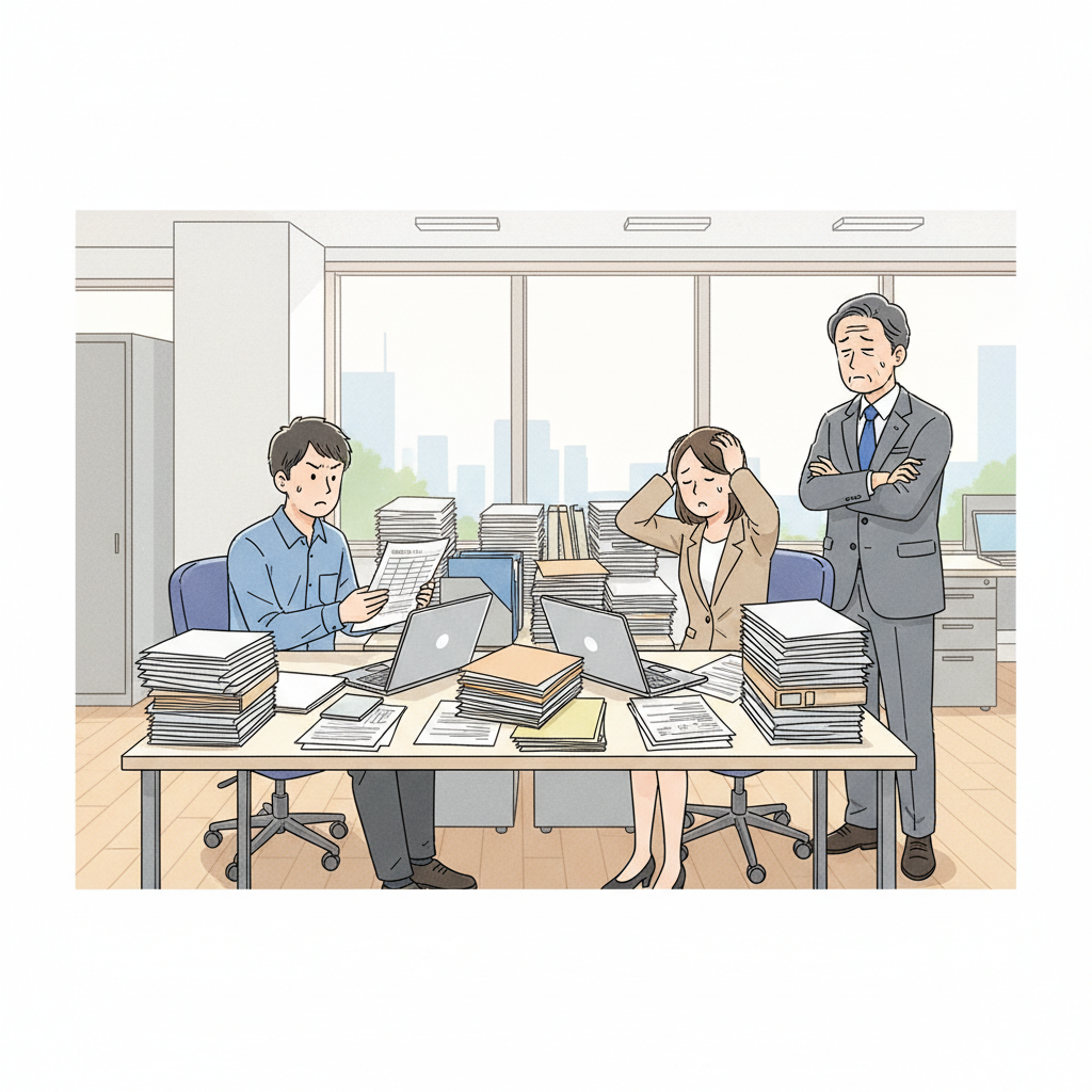 課題シーンのイラスト