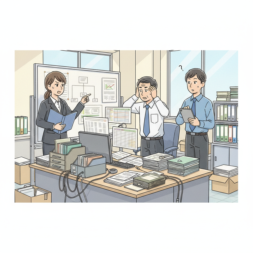 課題シーンのイラスト