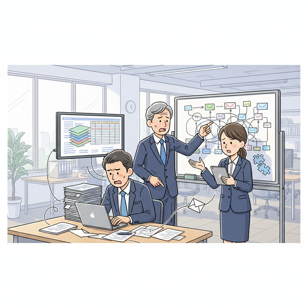 課題シーンのイラスト